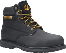 Image of Caterpillar Powerplant GYW Mens Safety Boots Padded Leather Steel Toe Work Shoes