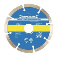Image of Silverline Concrete & Stone Cutting Diamond Blade Segmented Rim Various Sizes