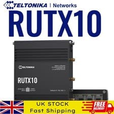 Image of Teltonika RUTX10 WiFi & Ethernet Router with Bluetooth - Black (New Model)