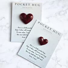 Image of Handmade Resin - Pocket Hug for Friends & Family | Personalised Gift | Keepsake