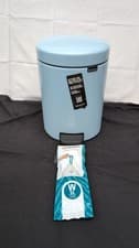 Image of Brabantia - NewIcon Pedal Bin 5L,Dreamy Blue,with Bin Bags W 5L(SMALL DENT)
