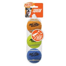 Image of Nerf Dog Toy Squeak Tennis Balls 2.5in (3pk)