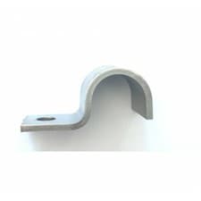Image of Heavy Duty Half Saddle / P Clamp - Galvanised Mild Steel