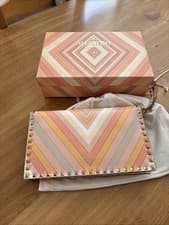 Image of Valentino Garavani Rockstud Leather Multicoloured Clutch Bag