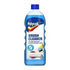 Image of Polycell Paint Brush Cleaner Liquid Home DIY Easy Clean Brushes Rollers 1 Litre