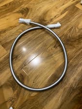 Image of Aqualisa 555701 Smooth 1.5m Chrome Shower Hose Replacement Bathroom Hose – New
