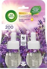 Image of Air Wick Plug in Diffuser Twin Refill, Purple Lavender Meadow, Pack 2 x 19ml