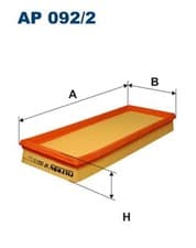 Image of FILTRON AP 092/2 AIR FILTER FOR FIAT,LANCIA