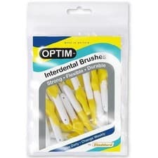 Image of Icon Optim 0.7mm Yellow Standard Interdental Brushes - Pack Of 25