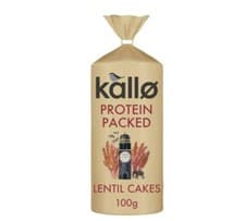 Image of KALLO PROTEIN PACKED LENTIL CAKES 100g X 2