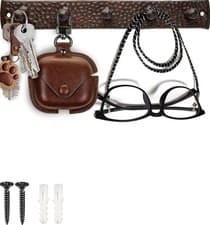 Image of Decorative Cast Iron Key Holder – Vintage Design with 5 Hooks – Wall Mounted ...