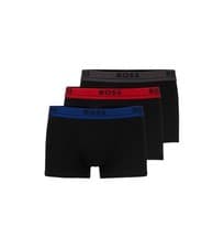 Image of Hugo Boss Mens Boxer Shorts 3 Pack Black Spirit Size S M L XL XXL