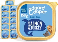 Image of Edgard Cooper Grain-Free Wet Dog Food for Adult Dogs, Salmonturkey11 X 150G, Nat
