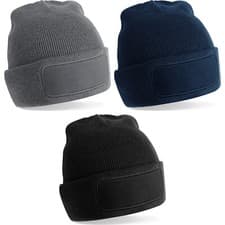 Image of Mens Beechfield Recycled Original Patch Beanie Hat