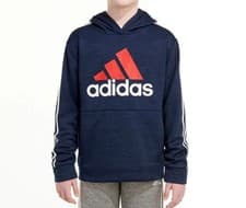 Image of Adidas Youth Kids Navy Essential Fleece Hoodie AA7834 Size Large New With Tags