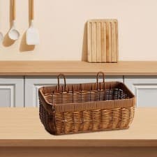 Image of Stylish Storage Solution for Home Organization - Modern Basket with Handle