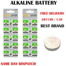 Image of LR1130 Battery AG10 LR54 lr1130 1.5v Alkaline Cell Button AG10 LR54 Batteries