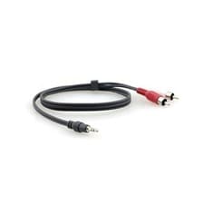 Image of Kramer Electronics 3.5mm - 2 RCA 1.8m audio cable Black Red White