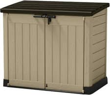 Image of Keter Store-It Out Max Outdoor Garden Plastic Storage Shed Beige and Brown 1200L