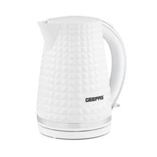 Image of Electric Jug Kettle 1.7L Cordless Textured Design Auto Shut Off 2200W White