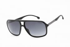 Image of Carrera 8035/S 0807 9O Men's Rectangular Sunglasses 61-14-145 Black
