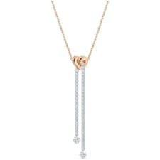 Image of Swarovski Lifelong Heart necklace Outlet Heart, White, Mixed metal finish 55...