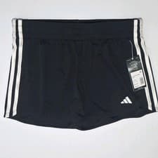 Image of Adidas AH4431 Boys' XL(16) 3-Stripe Mesh Shorts, Black