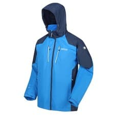Image of Regatta Mens Calderdale III Waterproof Jacket Full Zip Up Hooded Breathable Coat