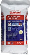 Image of UniBond 2026573 2.5 kg Rapid Set Flexible Wall and Floor Tile Grout - Cream