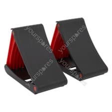 Image of Sealey Folding Wheel Chocks - Pair