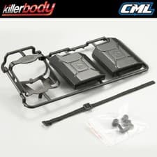 Image of Killerbody Black Plastic Jerry Can Set KB48429
