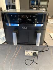 Image of Tefal Easy Fry Dual Zone Digital Air Fryer, 2 Drawers, 8.3L, EY901840,  Black