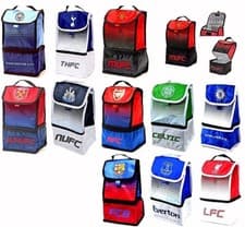Image of FOOTBALL CLUB FC INSULATED 2 POCKET OFFICE LUNCH BAG SCHOOL SANDWICH SNACK BOX