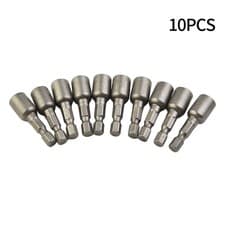 Image of Magnetic Nut Setter 10pcs Socket Adapter Drill Bit Set Nut Driver 8mm Hot Sale