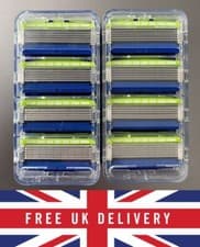 Image of Wilkinson Sword Hydro 5 Sensitive Mens Razor Blades pack of 4 8 12 FREEPOST