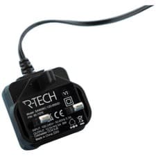 Image of R-TECH 857076 AC/DC Adapter 12vdc 500mA UK Plug Top