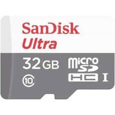 Image of SanDisk Ultra Lite Micro SDHC Class 10 100mb/s Card 32gb - SDSQUNR-032G-GN3MA