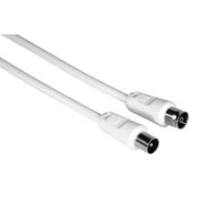 Image of Hama Antenna Cable 3m Coax Plug - Coax Coupling 75dB for Cable TV