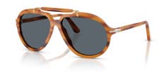 Image of Persol Senna Aviator Drop Lens Blue Sunglasses Men Women PO 0202S