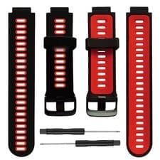Image of Garmin 010-13280-06 QuickFit 22 mm Replacement Watch Strap Band Black/Flame Red