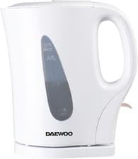 Image of Daewoo Essentials 1.7L Fast Boil Electric Kettle – White Plastic Cordless Jug wi