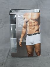 Image of NIKE EVERYDAY COTTON STRETCH BOXER BRIEFS 3-PACK SIZE XL