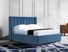 Image of Super King Bed Brand New Blue