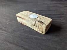 Image of driftwood candle holder