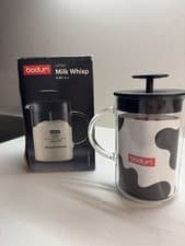 Image of Bodum 1446-01 Latteo Milk Frother Borosilicate Glass 0.25 L Black-Transparent