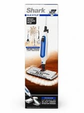 Image of Shark Klik n’ Flip S6001UK Manual Steam Mop - White/Blue