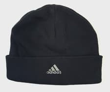 Image of ADIDAS Black One Size 100% Acrylic Beanie Hat Mens New