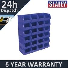 Image of Sealey Plastic Storage Bin 150 x 240 x 130mm Blue Pack of 24 TPS324B