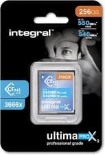Image of Integral 256GB CFast Card 2.0 High Performance Read 550MB/s Write 540MB/s