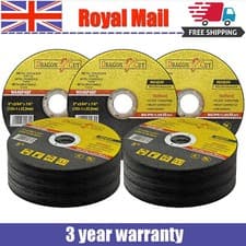 Image of 200PCS 125 mm ULTRA THIN 1mm METAL CUTTING BLADE DISC FOR STEEL STAINLESS ANGLE